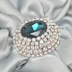 🔥New On Trend Blue Zircon Crystal Cluster Pin